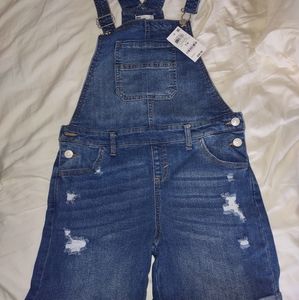 Girls shortalls overalls size 14